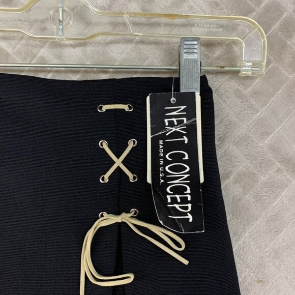 Next Concept Girls 5 Skort Black Short Mini Vintage Y2K Stretch Pull On - Picture 3 of 16